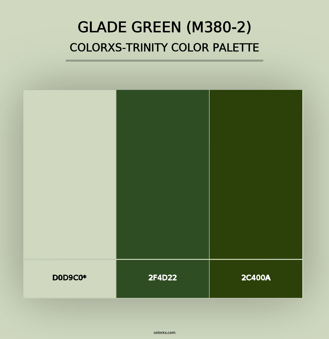 Glade Green (M380-2) - Colorxs Trinity Palette