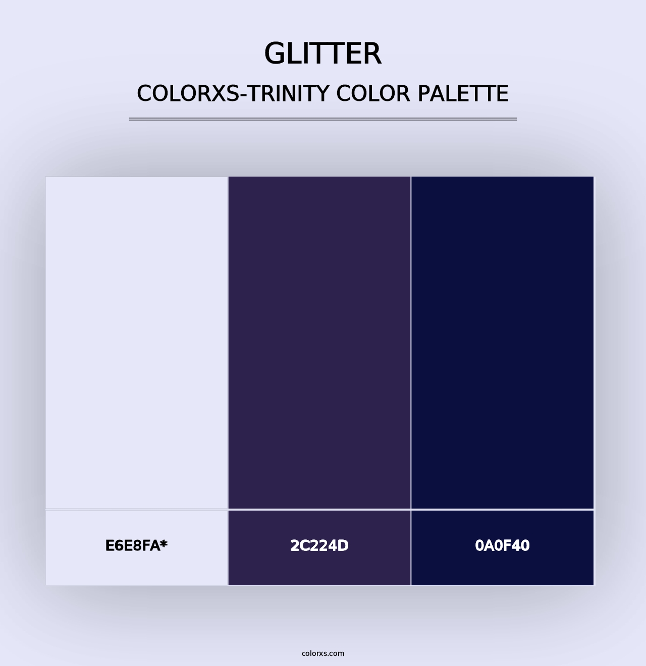 Glitter - Colorxs Trinity Palette