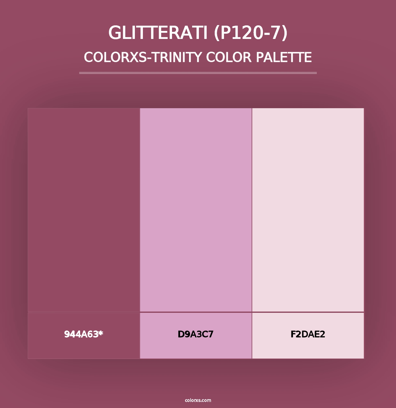 Glitterati (P120-7) - Colorxs Trinity Palette