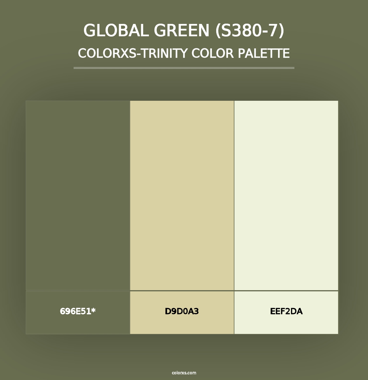 Global Green (S380-7) - Colorxs Trinity Palette