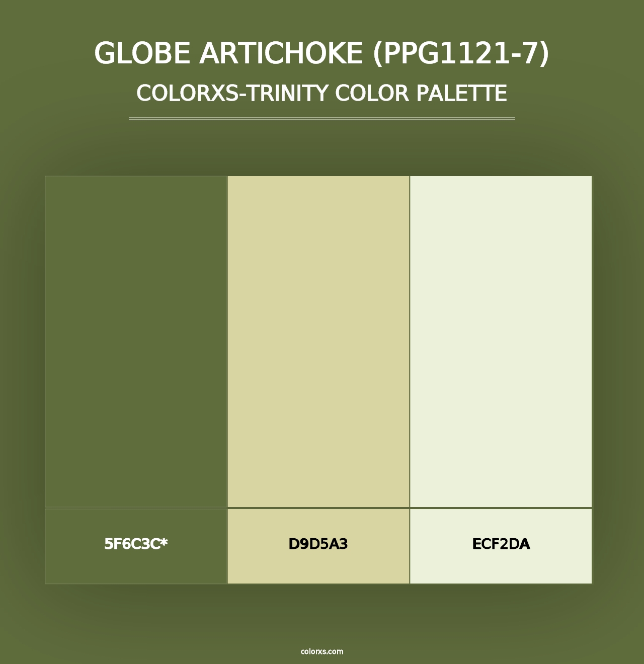 Globe Artichoke (PPG1121-7) - Colorxs Trinity Palette