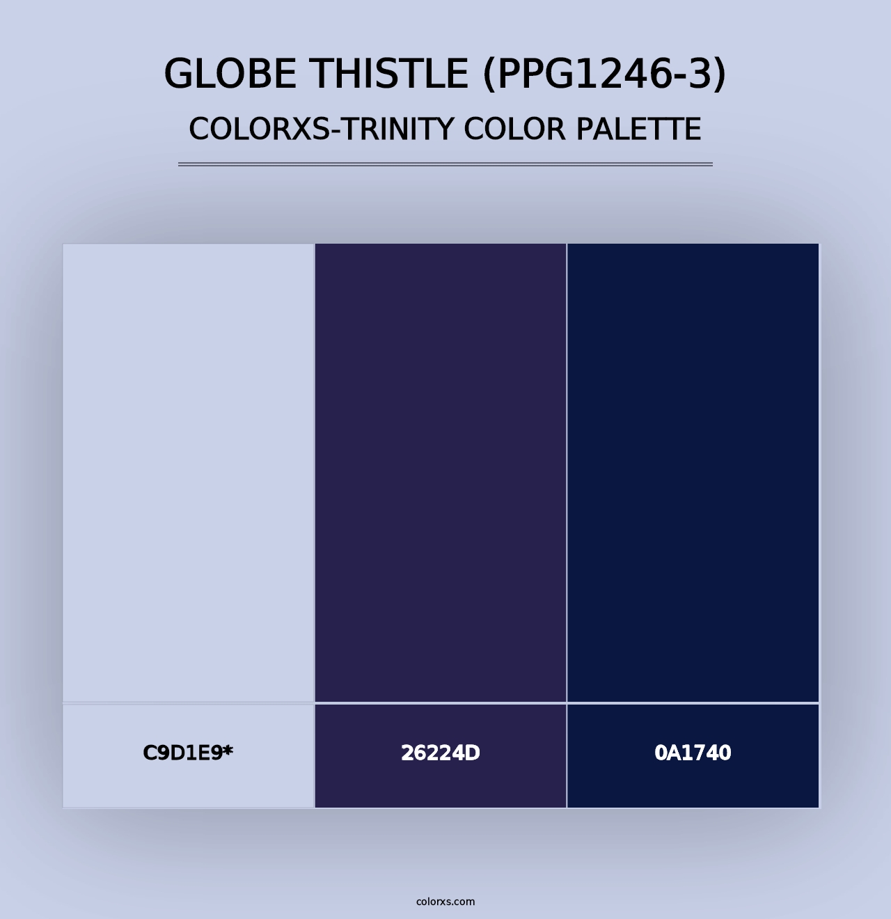 Globe Thistle (PPG1246-3) - Colorxs Trinity Palette