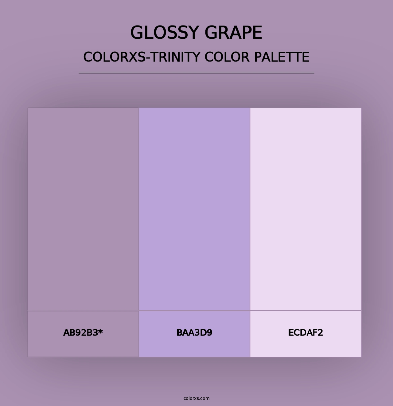 Glossy Grape - Colorxs Trinity Palette