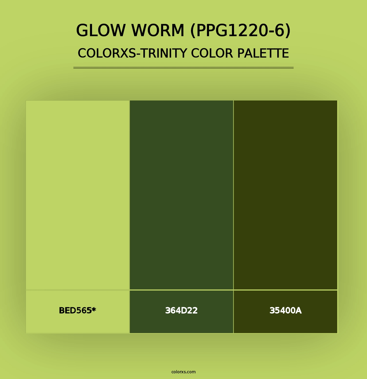 Glow Worm (PPG1220-6) - Colorxs Trinity Palette