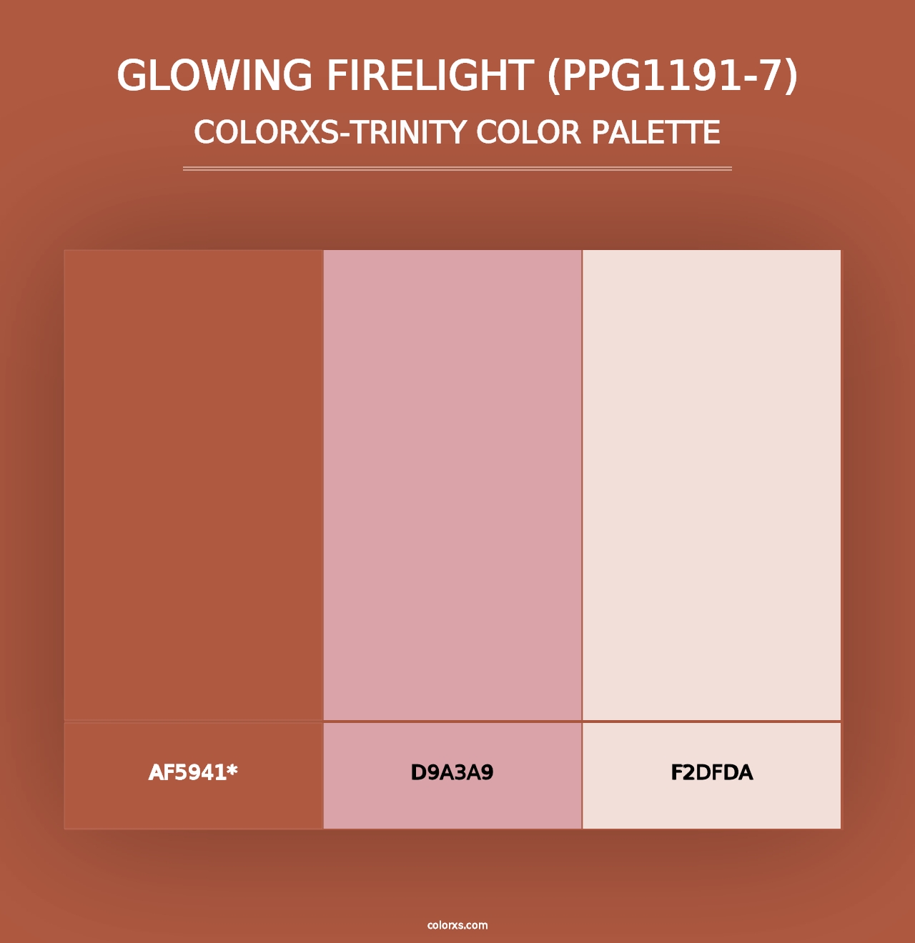 Glowing Firelight (PPG1191-7) - Colorxs Trinity Palette