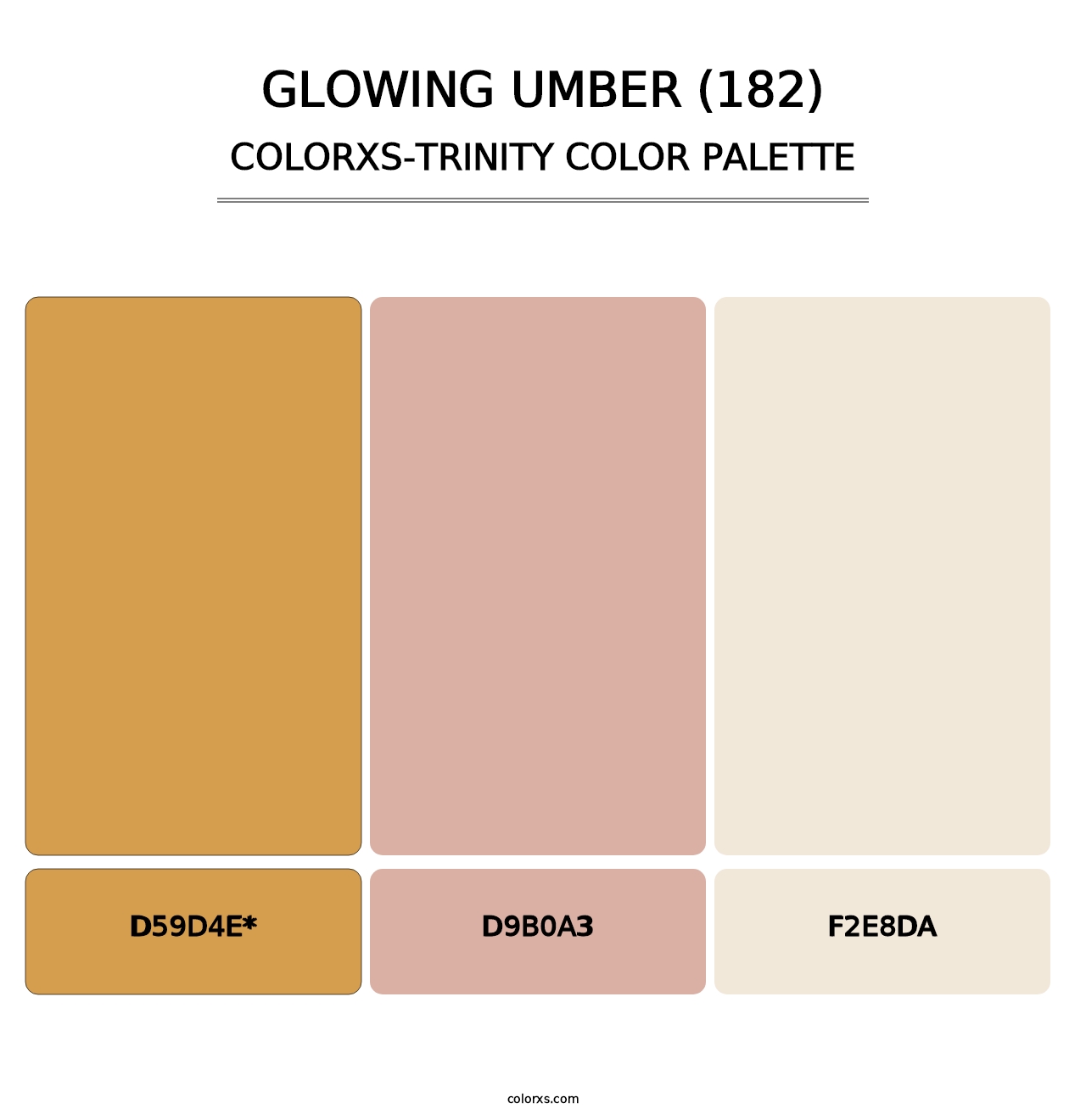 Glowing Umber (182) - Colorxs Trinity Palette