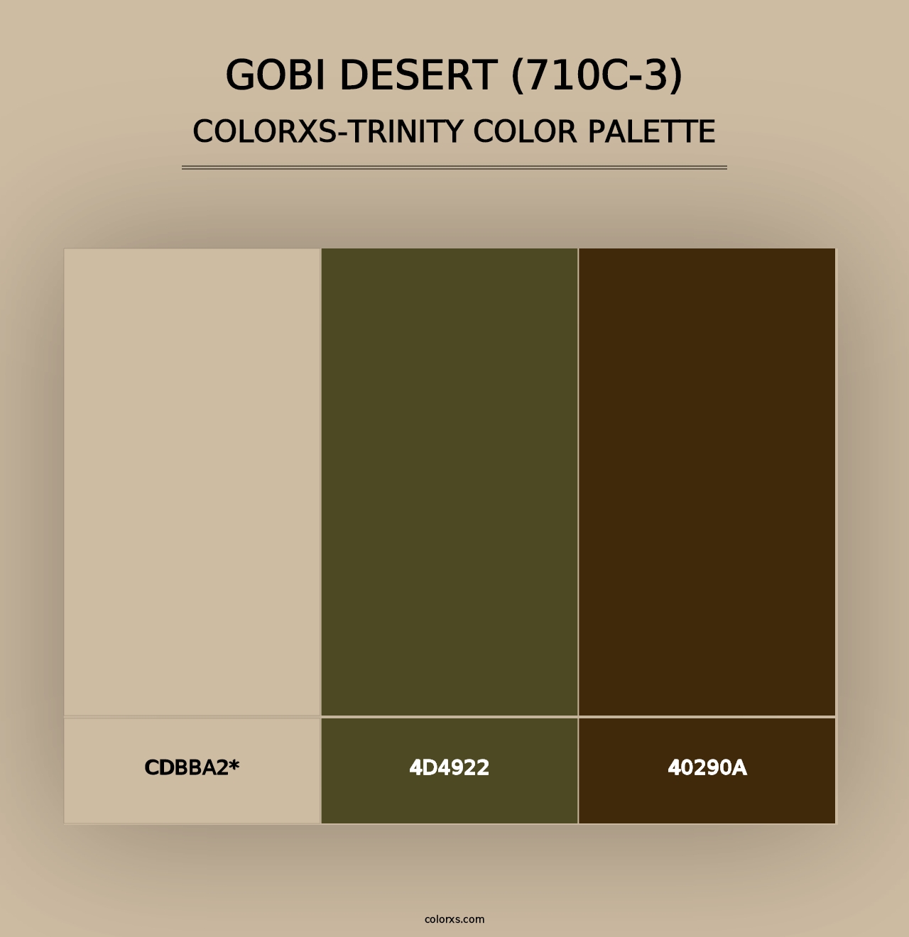 Gobi Desert (710C-3) - Colorxs Trinity Palette