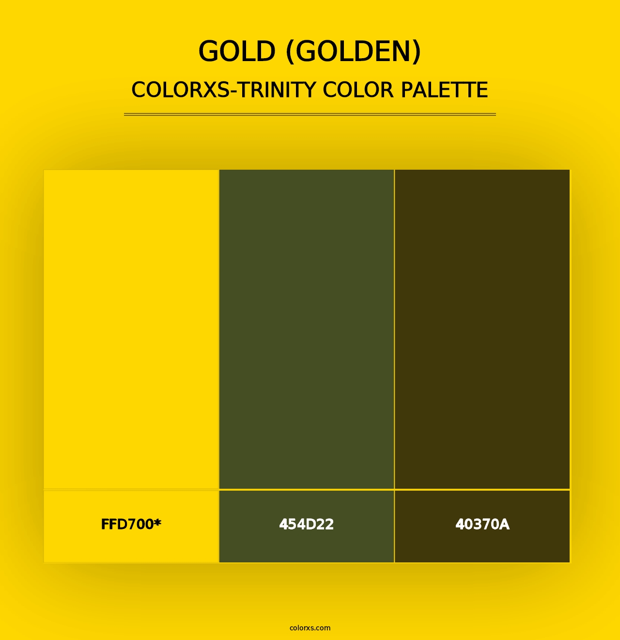 Gold (Golden) - Colorxs Trinity Palette