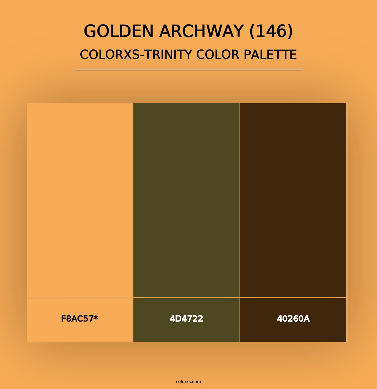 Golden Archway (146) - Colorxs Trinity Palette