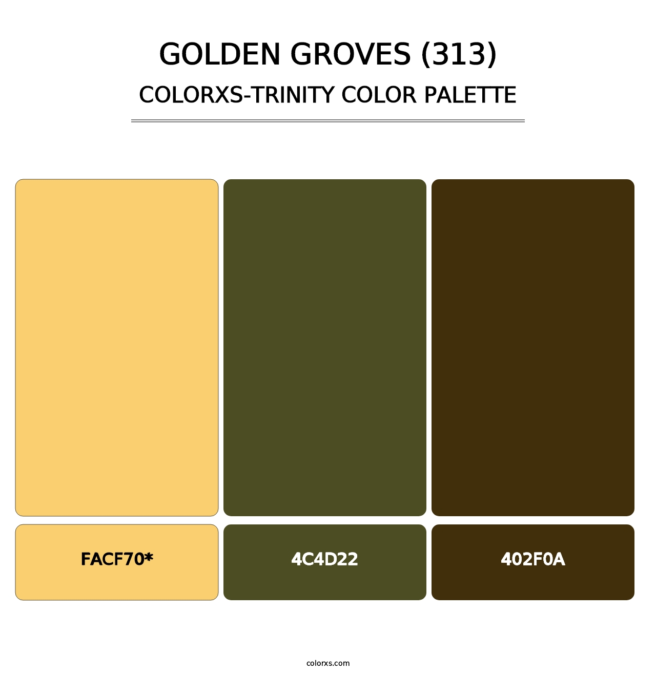 Golden Groves (313) - Colorxs Trinity Palette