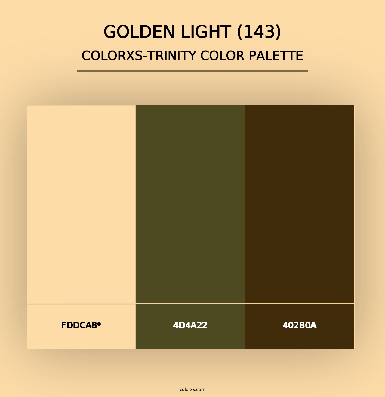 Golden Light (143) - Colorxs Trinity Palette