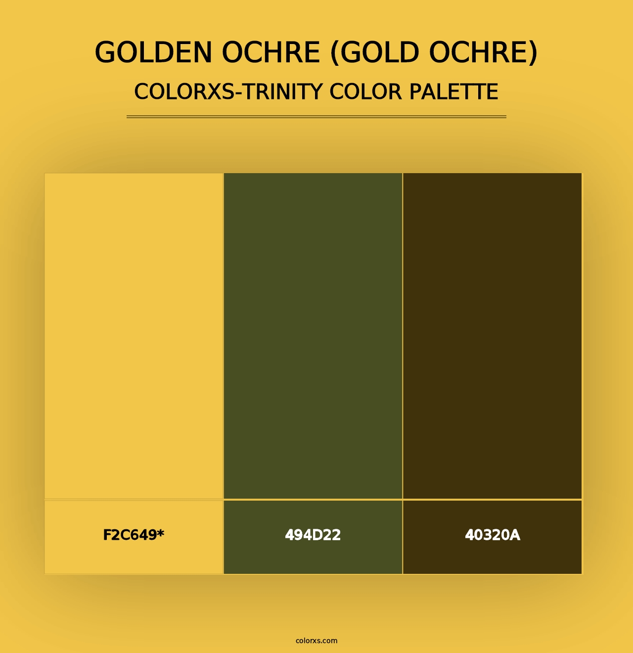 Golden Ochre (Gold Ochre) - Colorxs Trinity Palette