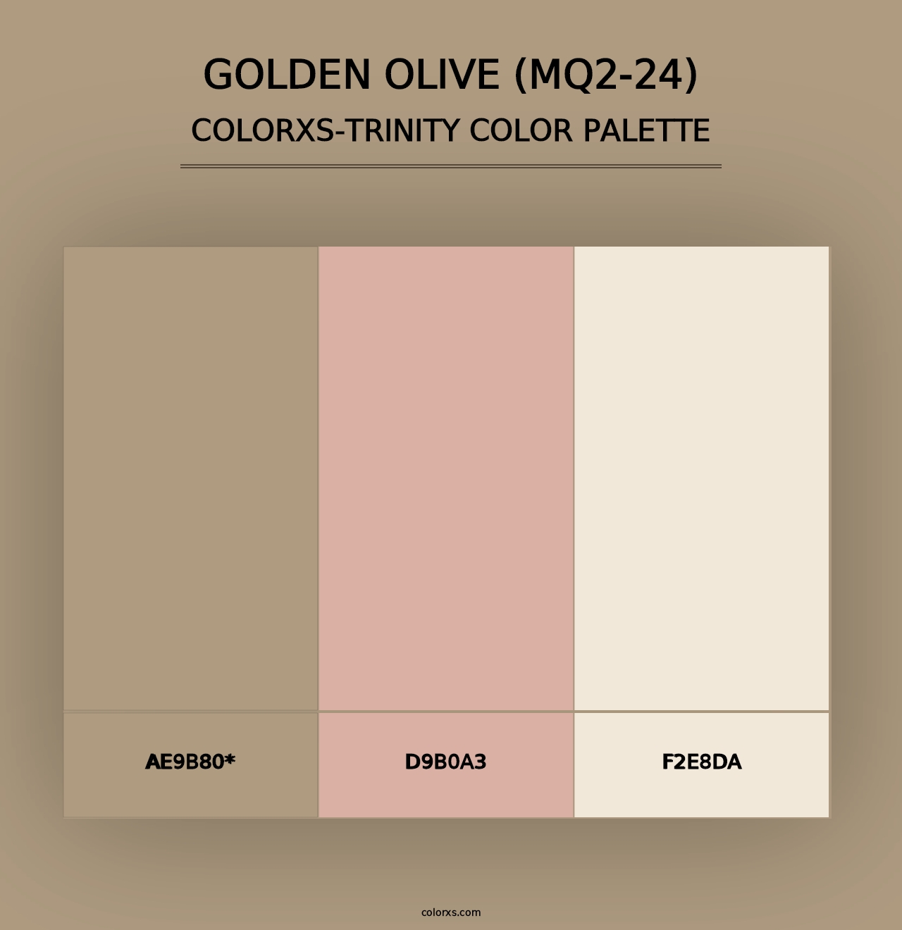 Golden Olive (MQ2-24) - Colorxs Trinity Palette