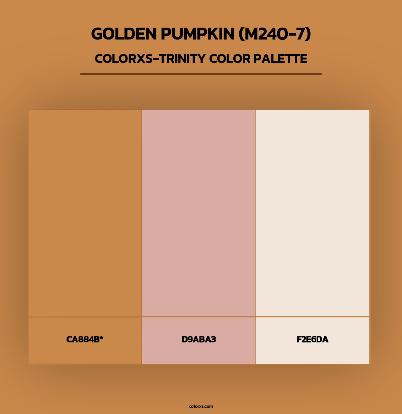 Golden Pumpkin (M240-7) - Colorxs Trinity Palette