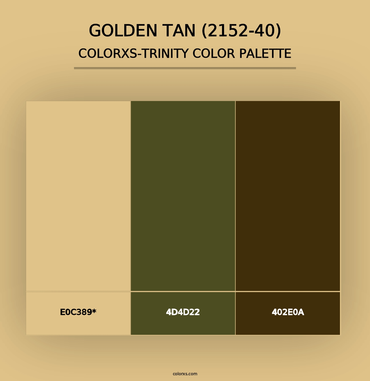 Golden Tan (2152-40) - Colorxs Trinity Palette