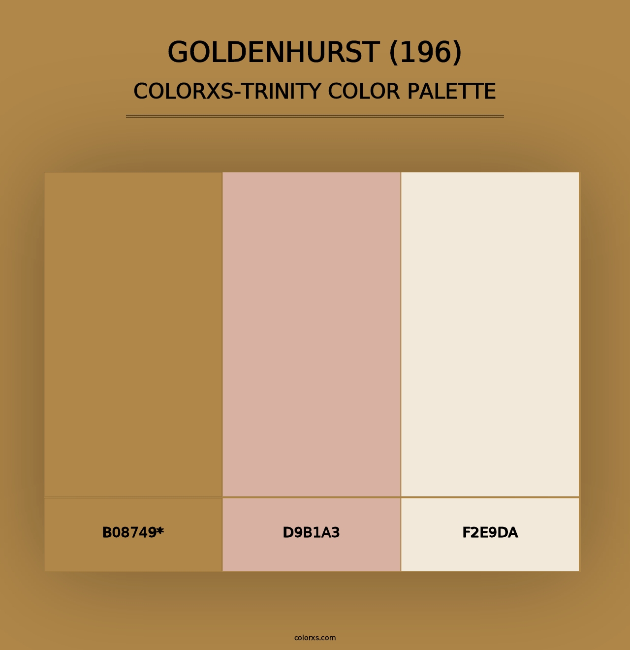 Goldenhurst (196) - Colorxs Trinity Palette