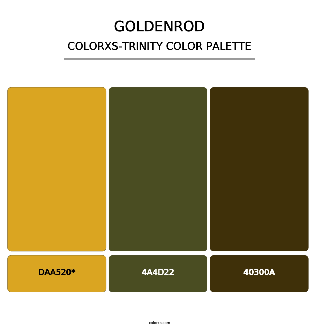 Goldenrod - Colorxs Trinity Palette