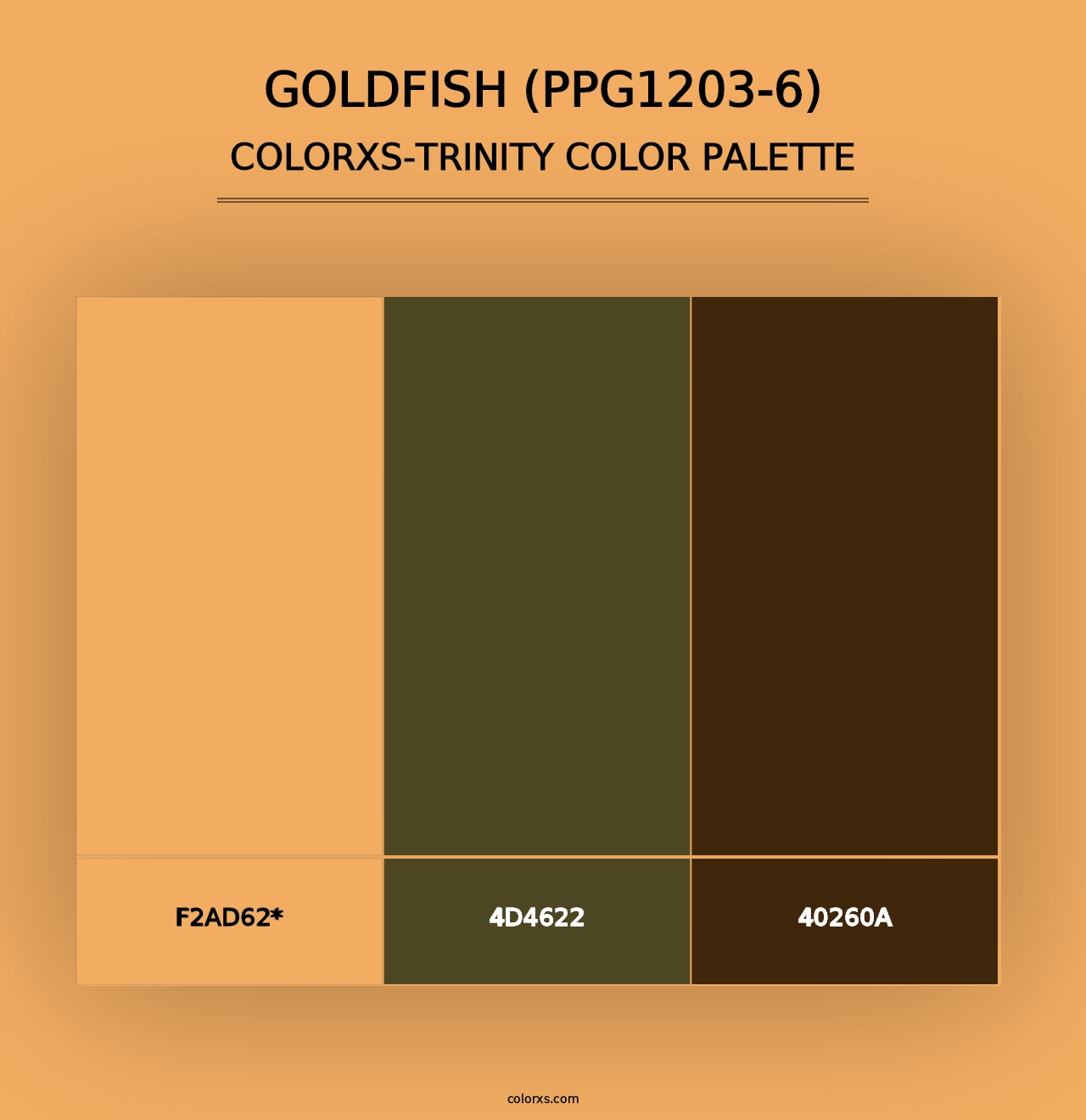 Goldfish (PPG1203-6) - Colorxs Trinity Palette