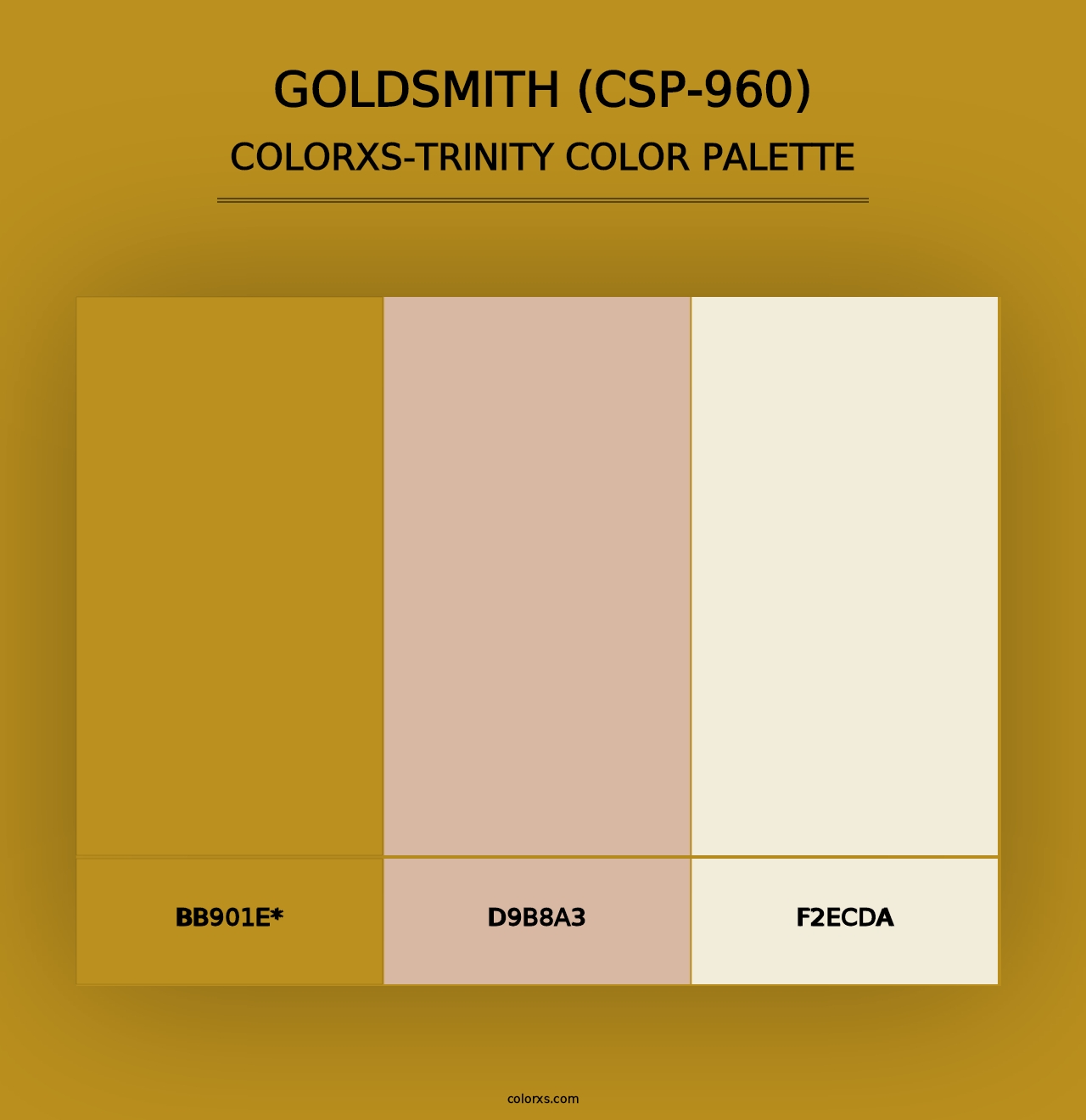 Goldsmith (CSP-960) - Colorxs Trinity Palette