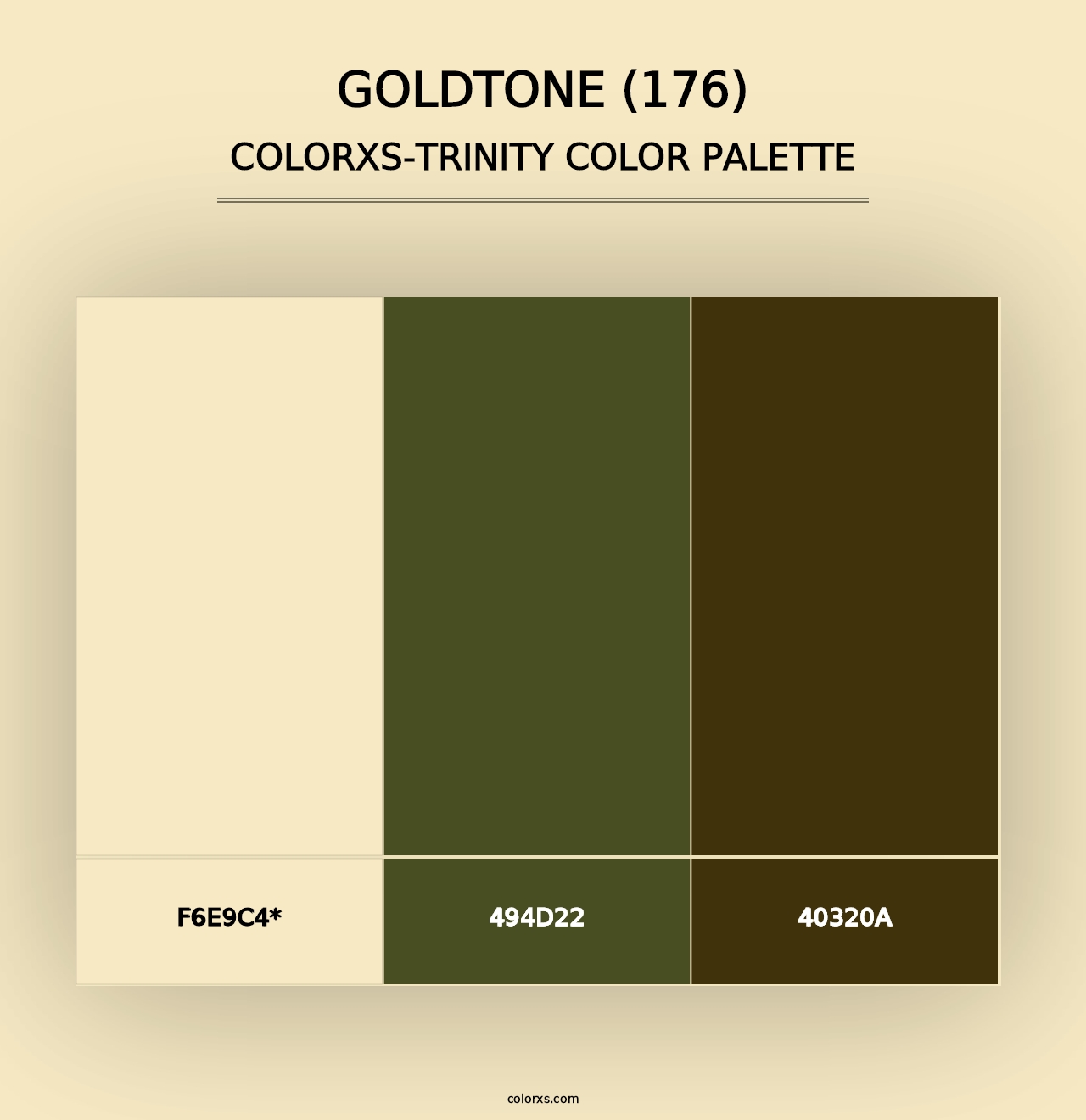 Goldtone (176) - Colorxs Trinity Palette