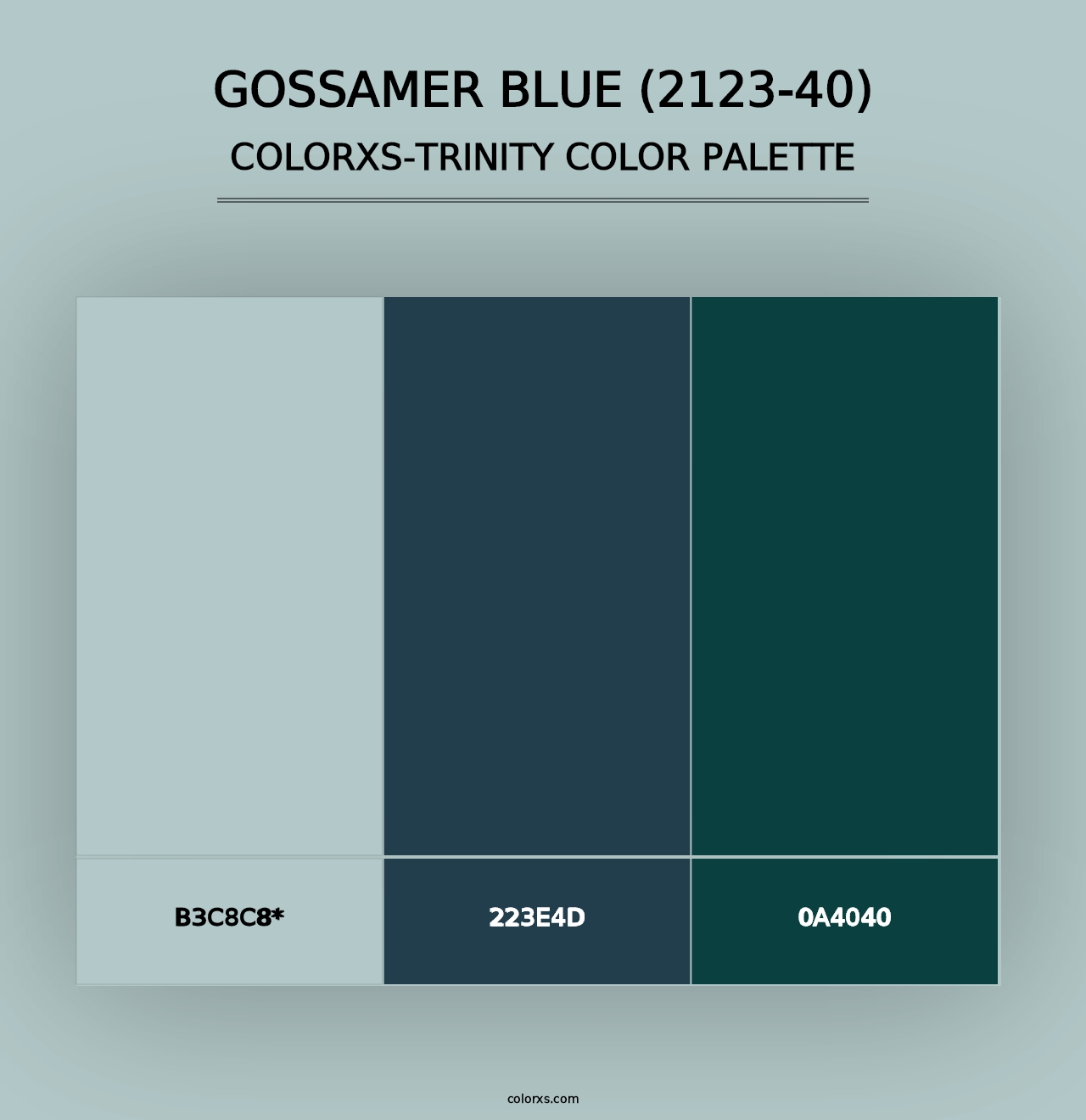 Gossamer Blue (2123-40) - Colorxs Trinity Palette