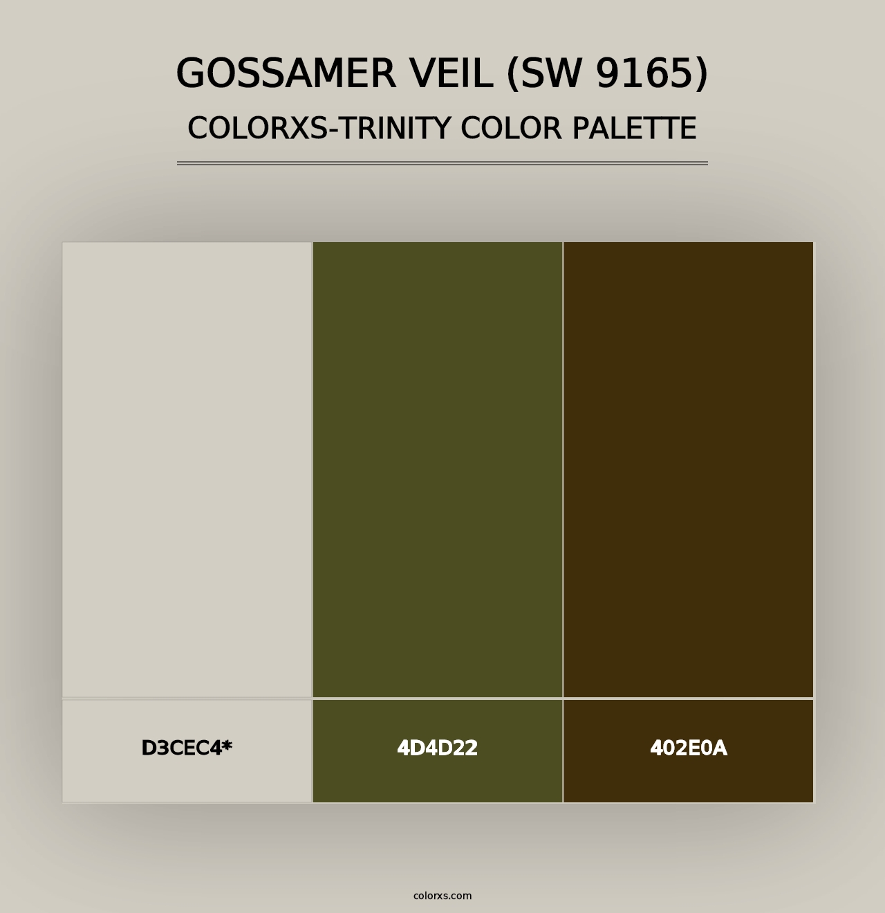 Gossamer Veil (SW 9165) - Colorxs Trinity Palette