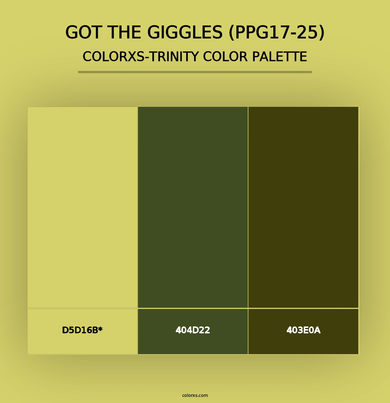 Got The Giggles (PPG17-25) - Colorxs Trinity Palette