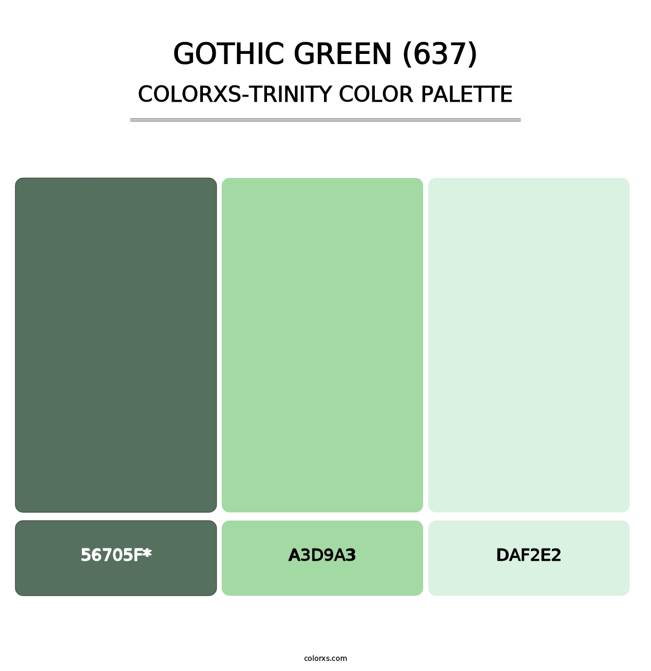 Gothic Green (637) - Colorxs Trinity Palette