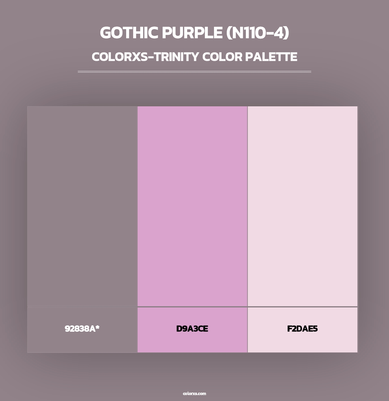 Gothic Purple (N110-4) - Colorxs Trinity Palette