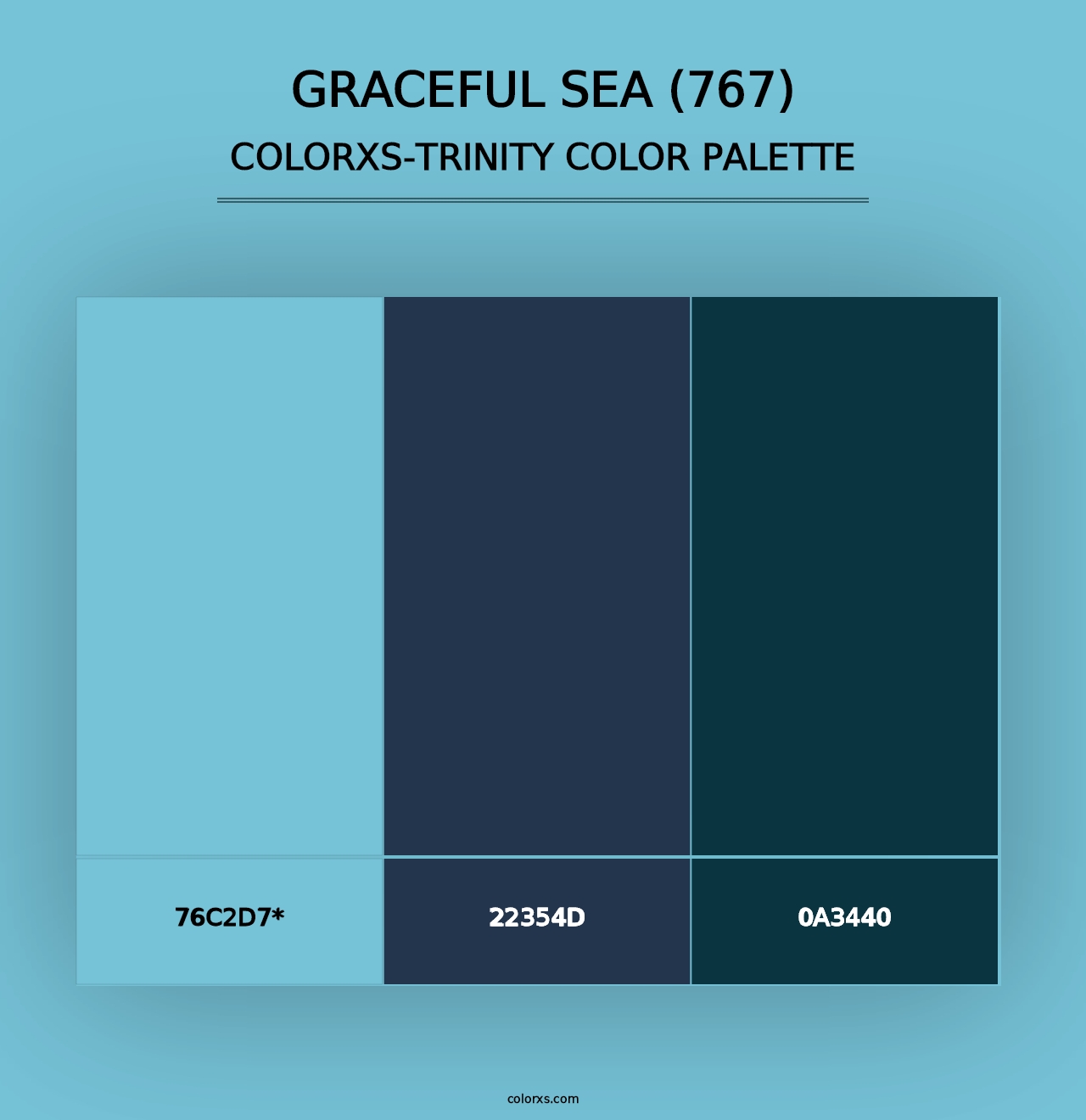 Graceful Sea (767) - Colorxs Trinity Palette