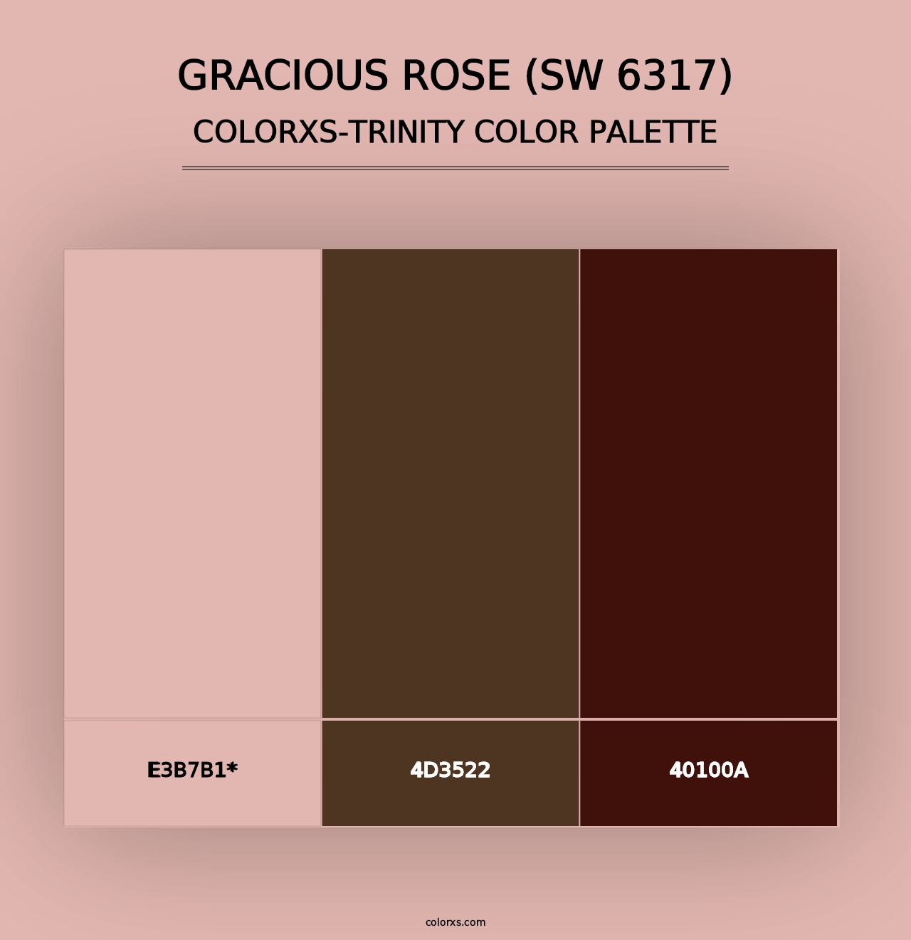 Gracious Rose (SW 6317) - Colorxs Trinity Palette