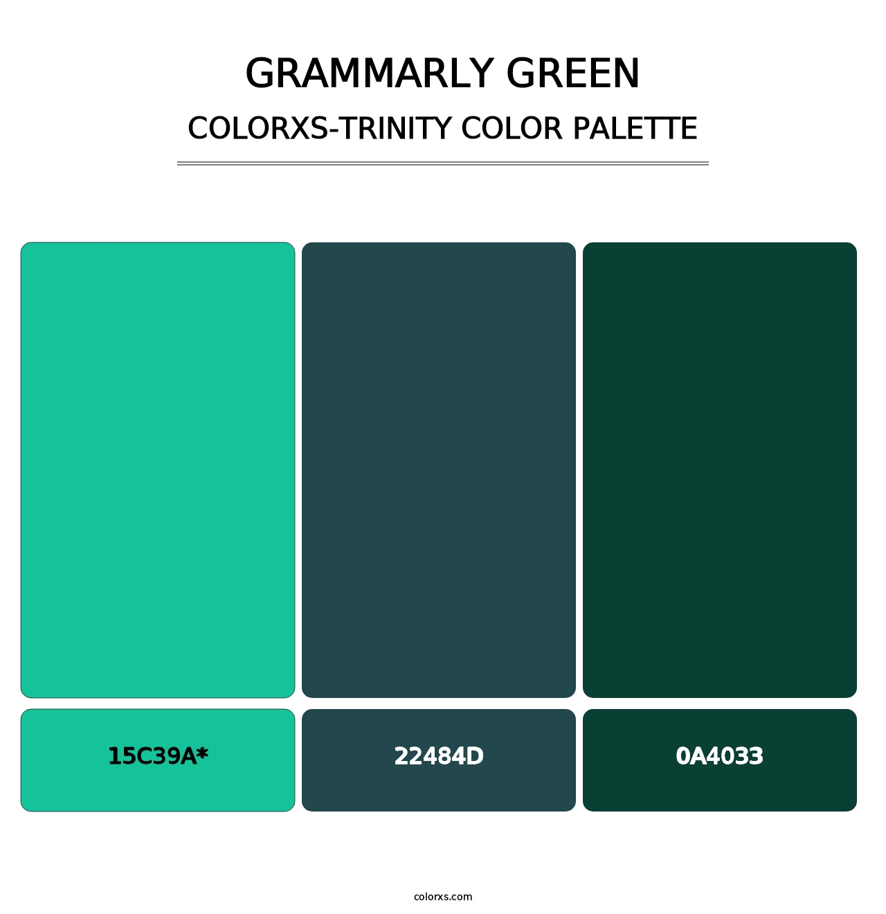 Grammarly Green - Colorxs Trinity Palette