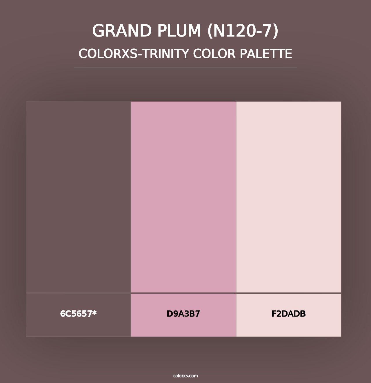 Grand Plum (N120-7) - Colorxs Trinity Palette