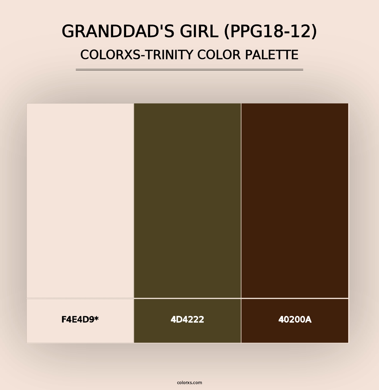 Granddad's Girl (PPG18-12) - Colorxs Trinity Palette