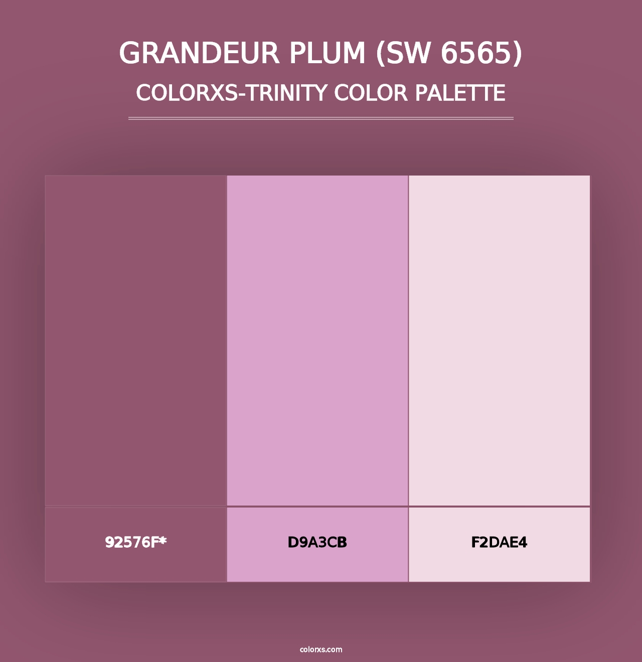 Grandeur Plum (SW 6565) - Colorxs Trinity Palette