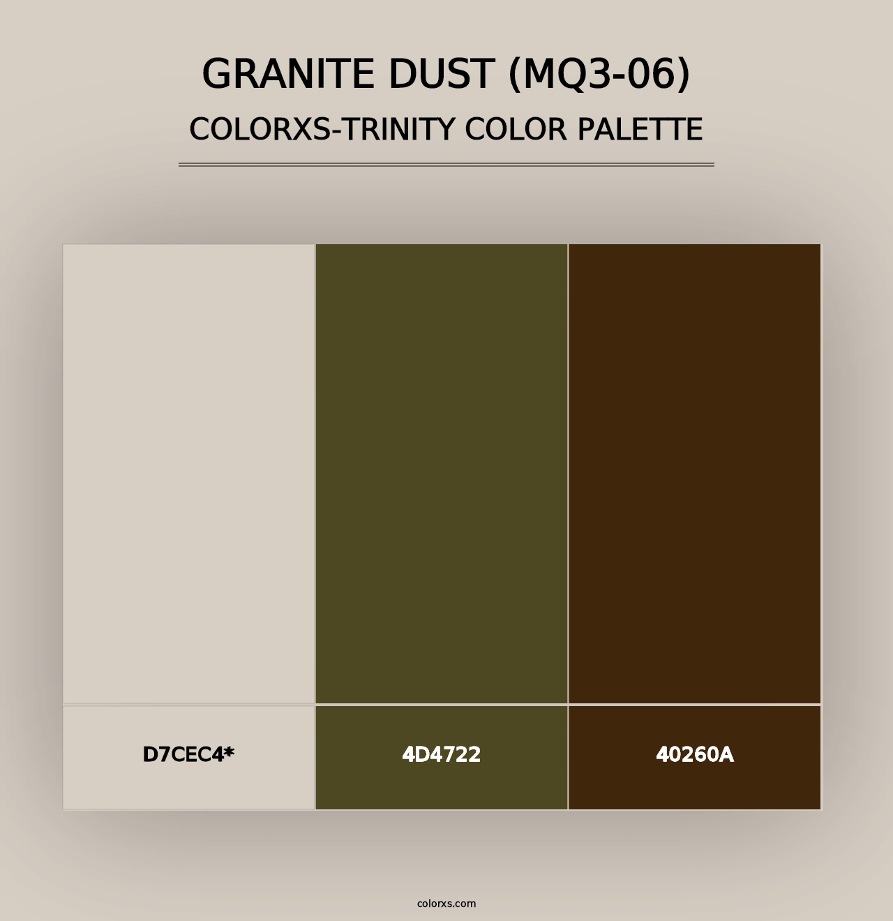 Granite Dust (MQ3-06) - Colorxs Trinity Palette