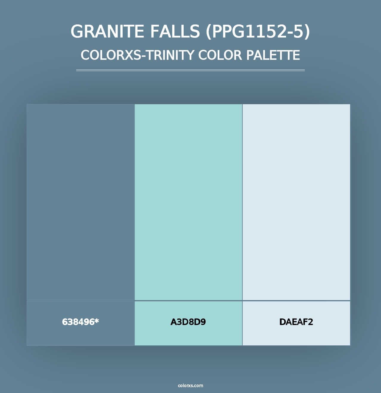 Granite Falls (PPG1152-5) - Colorxs Trinity Palette