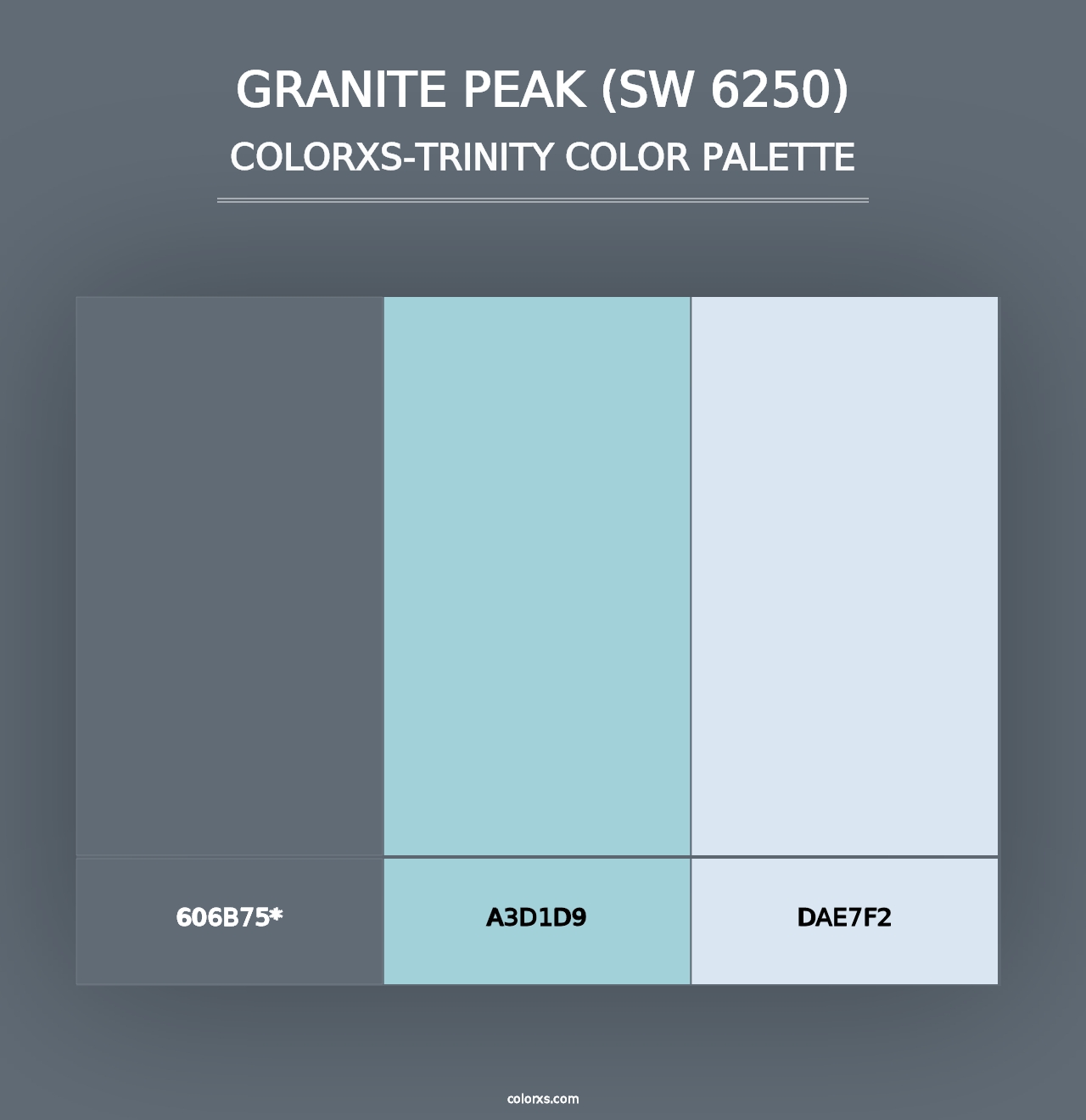 Granite Peak (SW 6250) - Colorxs Trinity Palette