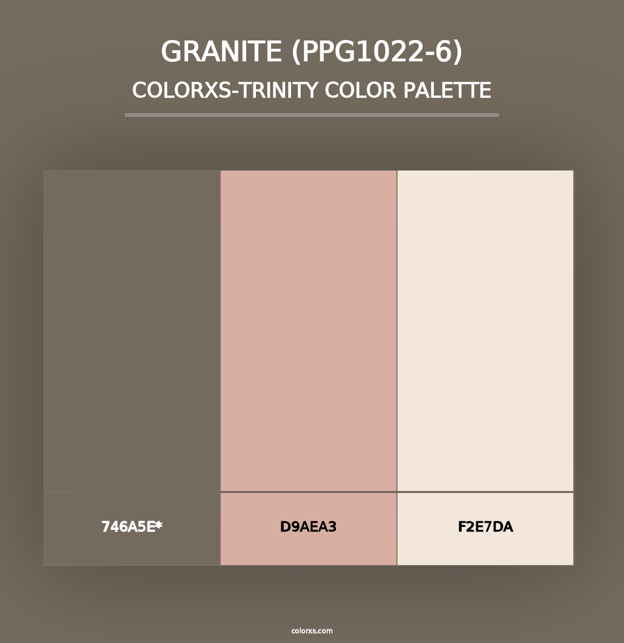 Granite (PPG1022-6) - Colorxs Trinity Palette