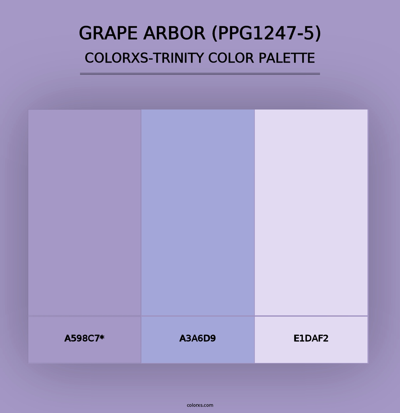 Grape Arbor (PPG1247-5) - Colorxs Trinity Palette