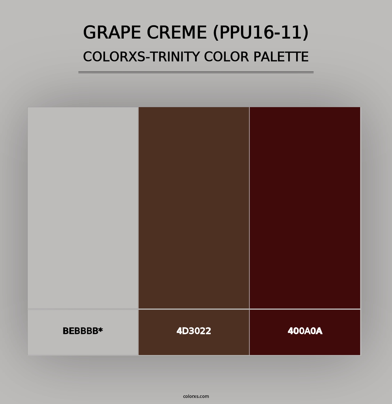 Grape Creme (PPU16-11) - Colorxs Trinity Palette