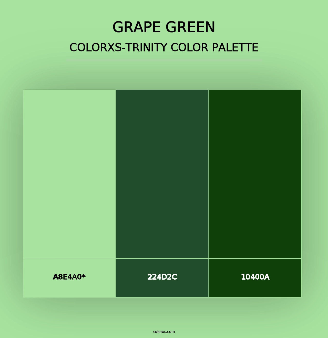 Grape Green - Colorxs Trinity Palette