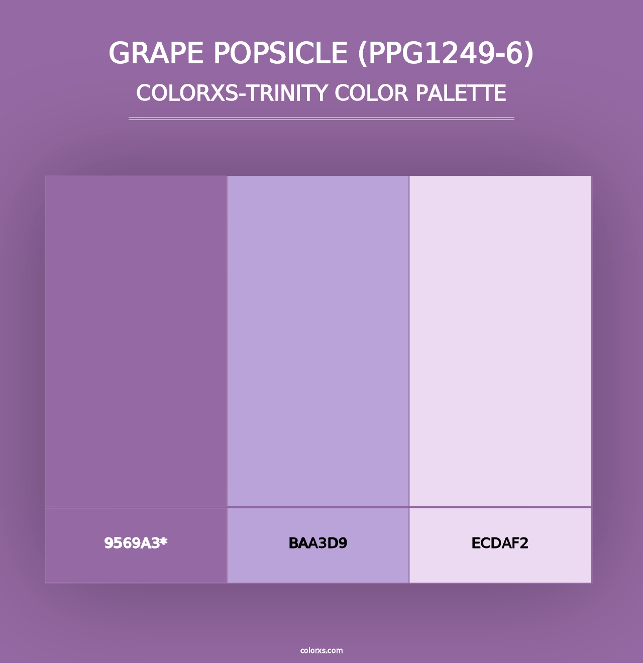 Grape Popsicle (PPG1249-6) - Colorxs Trinity Palette