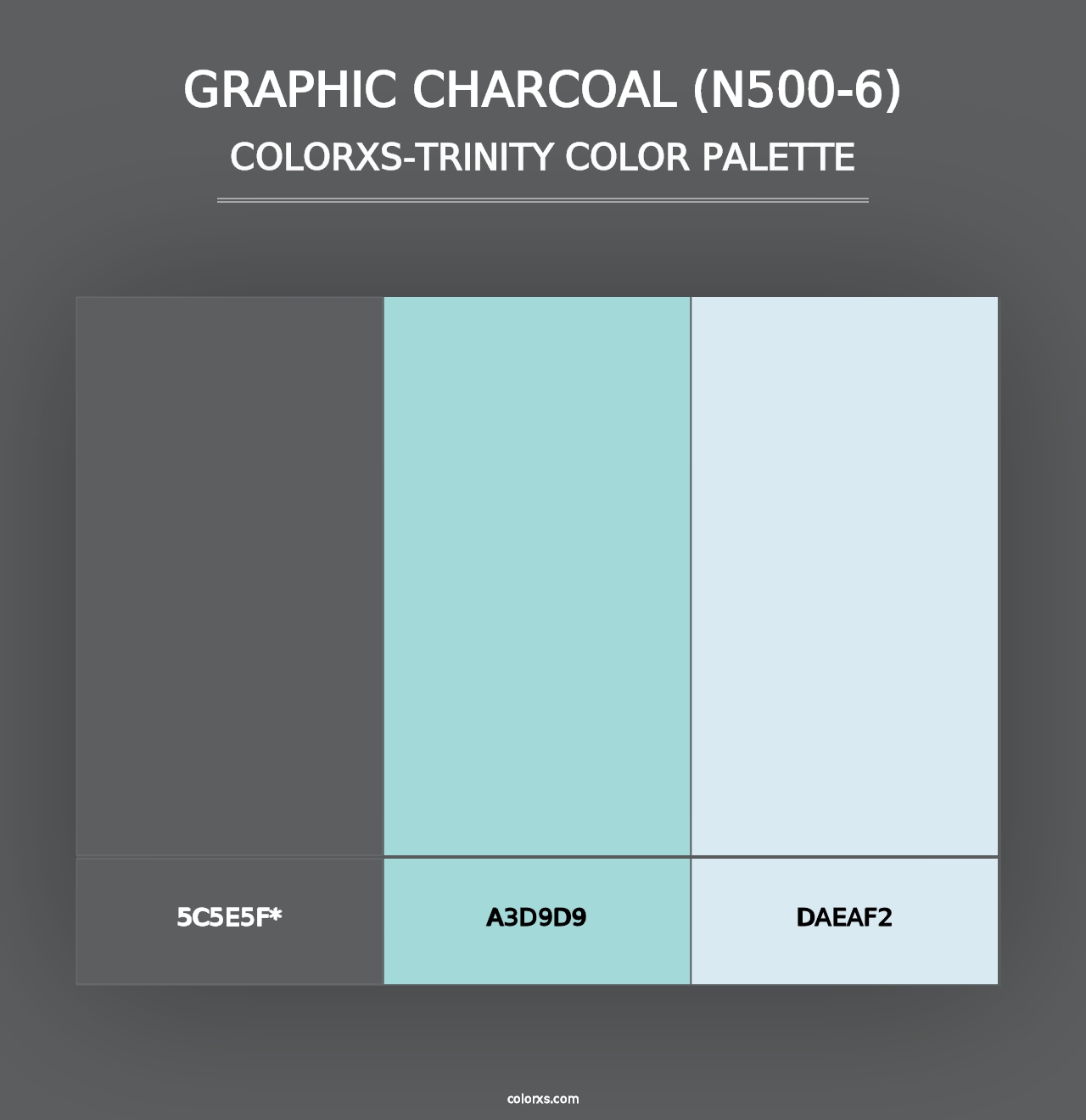 Graphic Charcoal (N500-6) - Colorxs Trinity Palette