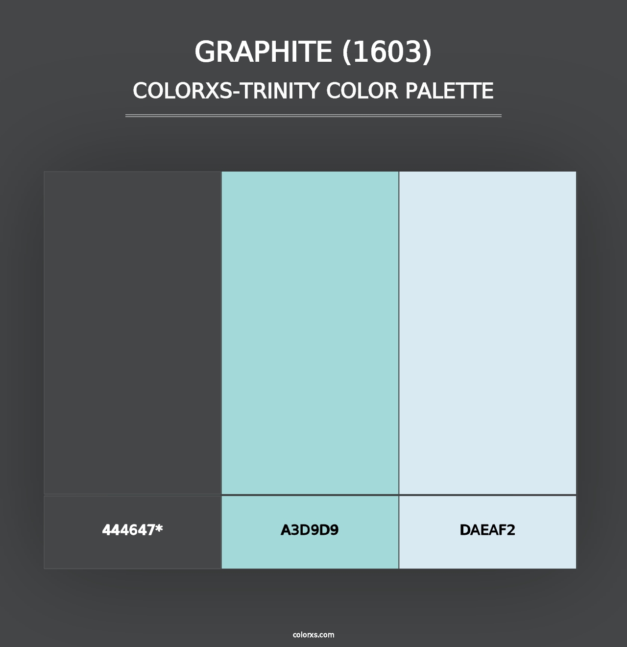 Graphite (1603) - Colorxs Trinity Palette