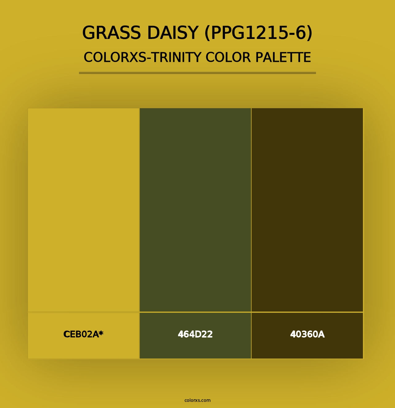 Grass Daisy (PPG1215-6) - Colorxs Trinity Palette