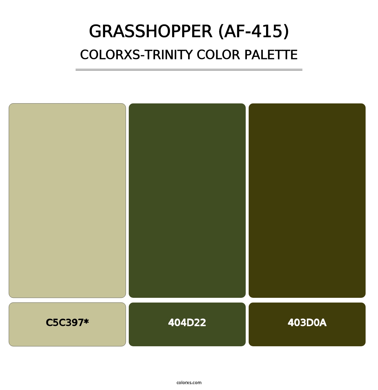 Grasshopper (AF-415) - Colorxs Trinity Palette