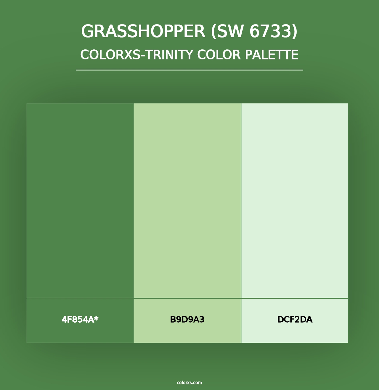 Grasshopper (SW 6733) - Colorxs Trinity Palette