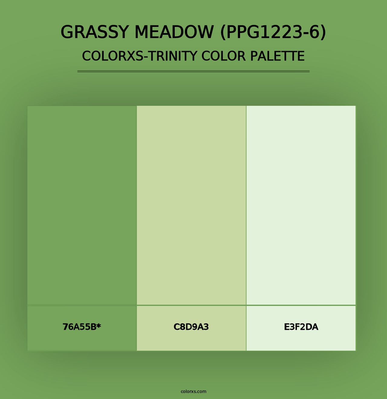 Grassy Meadow (PPG1223-6) - Colorxs Trinity Palette