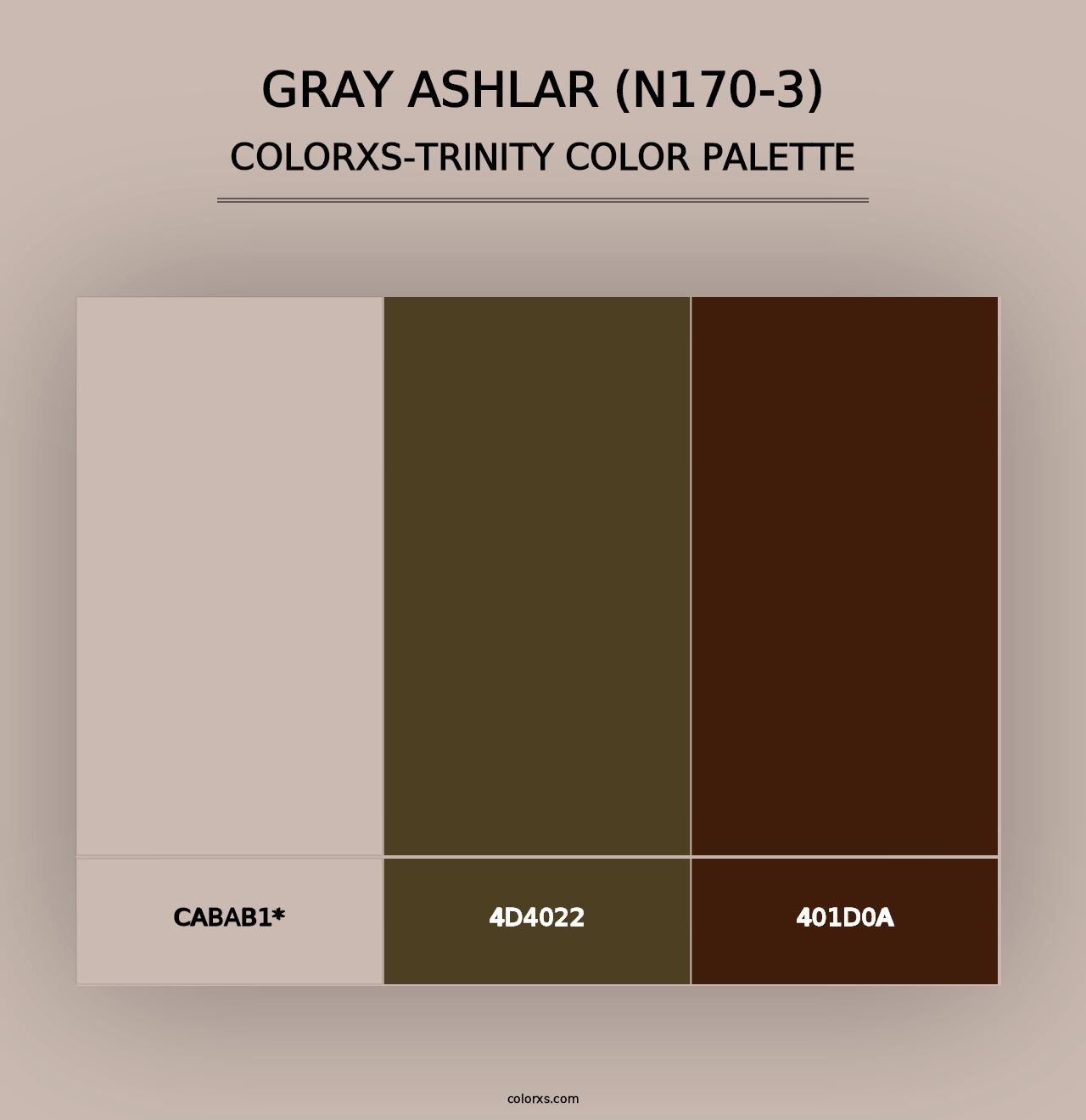 Gray Ashlar (N170-3) - Colorxs Trinity Palette